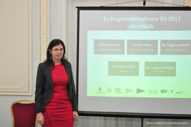 Év Projektmenedzsere Díj átadó ünnepség 2013